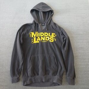 Insomniac Festival Hoodie Mens S Black Faded Middle Lands Tour Rave EDM DJs